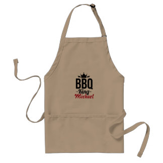 Tablier Ajoutez votre roi de BBQ personnalisé par nom