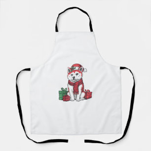Tablier Akita Chien vêtements de Noël Santa Hat Chien Noël