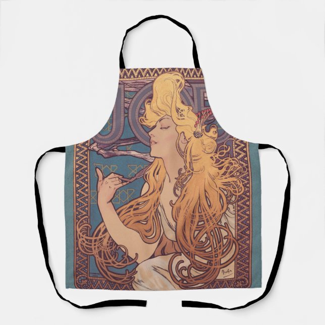 Tablier Alfonse Mucha Job Art Nouveau femme (Recto)