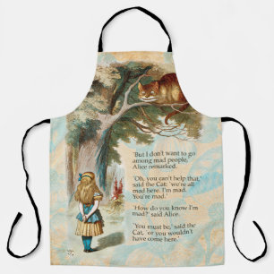 Tablier Alice au pays des merveilles Cheshire Cat Mad