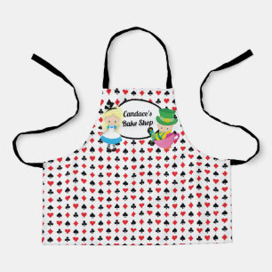 Tablier Alice au pays des merveilles Mignon Noir Personnal