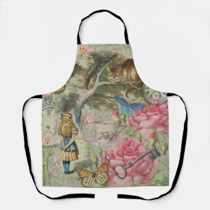 Tablier Alice Cheshire Chat Wonderland Tree Garden