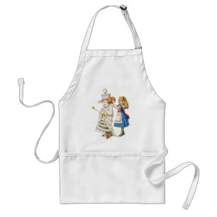 Tablier Alice et la reine blanche au pays des merveilles