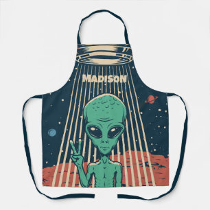 Tablier Alien UFO de nom personnalisé