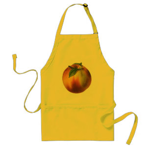 Tablier Aliments de style rétro Fruit, pêche biologique mû