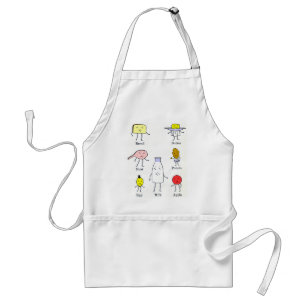 Tablier Aliments favoris Cuisine Vintage Art