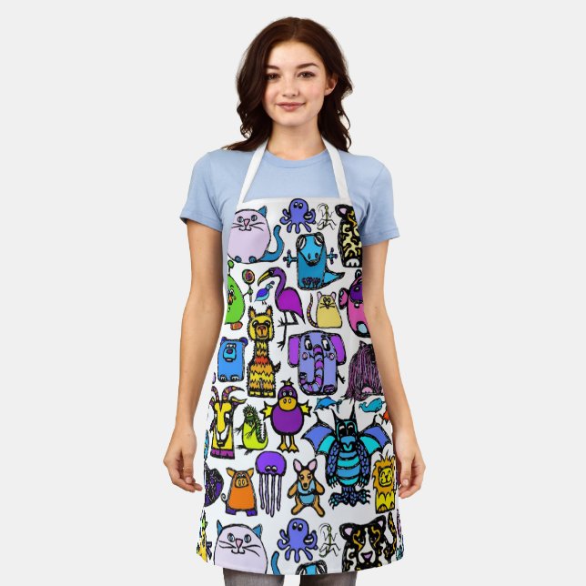 Tablier All-Over Print Apron (Porté)