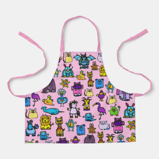 Tablier All-Over Print Apron - Pink