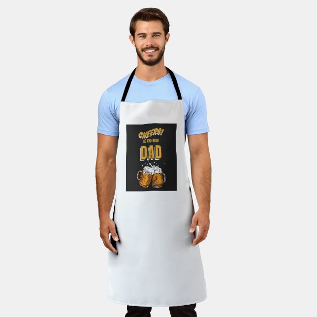 Tablier All-Over Print father's day apron (Porté)