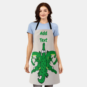 Tablier Alligator Design modifier et ajouter du texte, tab