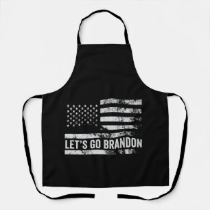 Tablier Allons voir Brandon Funny Patriotic American Flag