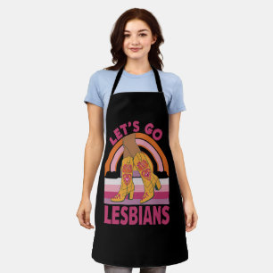 Tablier Allons-y lesbiennes Mois des fiertés LGBTQ Cowgirl