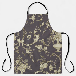 Tablier Allover fleurs multi-motifs ornement Parement sans