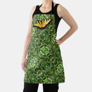 Tablier Allover Print Apron Tiger Swallowtail / Green Leav