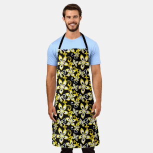 TABLIER ALOHA HAWAII (NOIR/JAUNE)