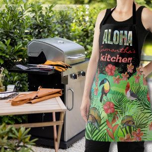Tablier AlOHA personnalisé et dynamique avec nom Kitchen A