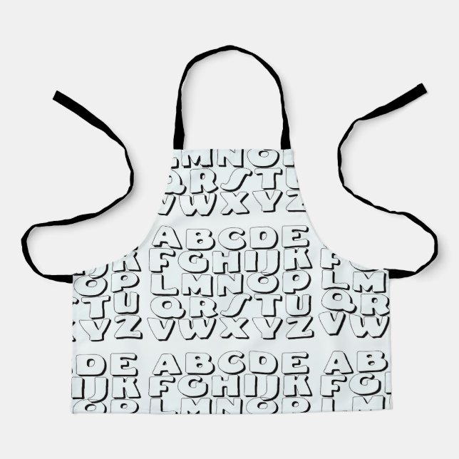 Tablier Alphabet pour enfants (Recto)