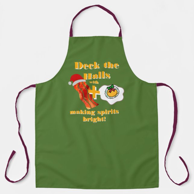 Tablier Amateurs de Bacon et d'Oeufs Sizzling Noël (Recto)