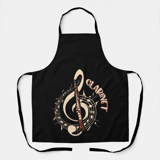 Tablier Amateurs de musique aux instruments de musique Cla (Recto)