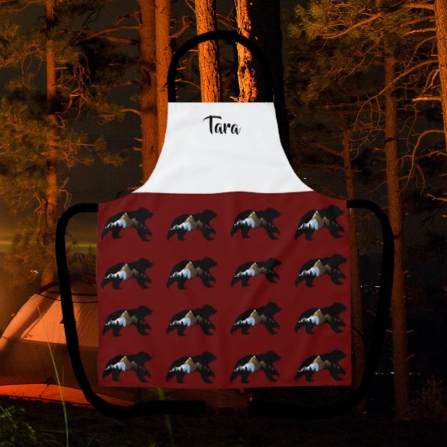 Tablier Amateurs d'ours joyeux Style campagnard (Créateur téléchargé)