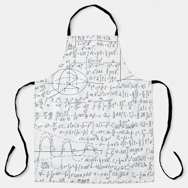 Tablier Amateurs mathématiques, Formule mathématiques, Gee (Recto)