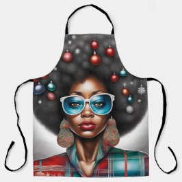 Tablier Ambiance de vacances femme afro