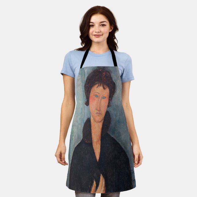Tablier Amedeo Modigliani - Femme aux yeux bleus (Porté)