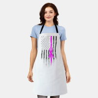 American Flag Cancer Survivon Awareness Apron