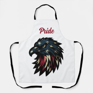 Tablier American Pride, Aigle bleu rouge patriotique