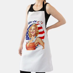 Tablier American Retro Pin-up Girl Art