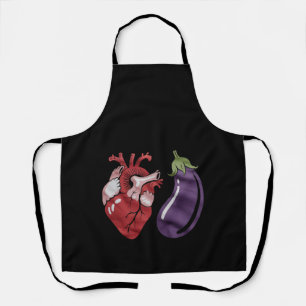 Tablier Amour Aubergine Drôle Fierté Gay Humour LGBTQ Blag