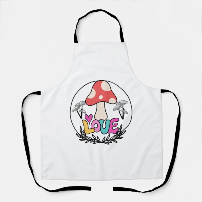 Tablier Amour des champignons (Recto)