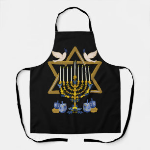 Tablier Amour et lumière Hanoukka Juif Menorah Juif Chanuk