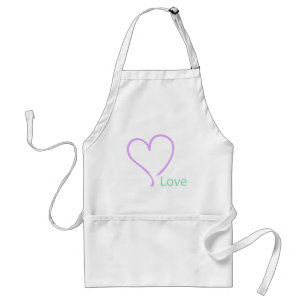 Tablier Amour simple et coeur