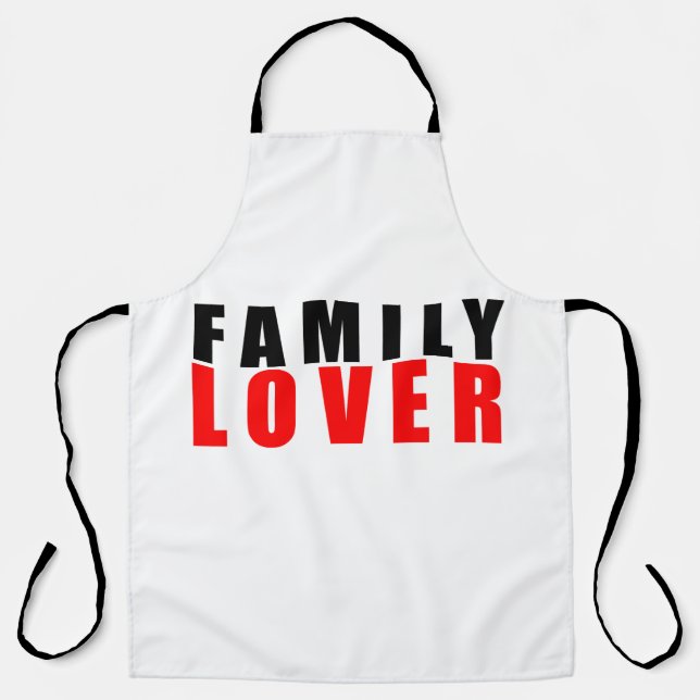 Tablier Amoureux de famille (Recto)