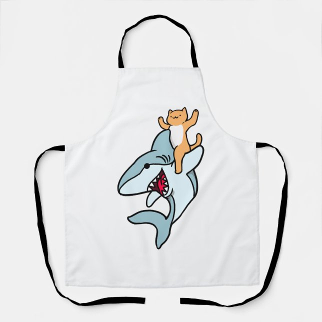 Tablier Amoureux des chats de requin équateur (Recto)