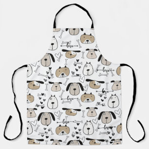 Tablier Amoureux des chiens amusant