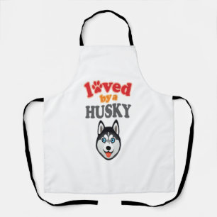 Tablier Amoureux des chiens Husky