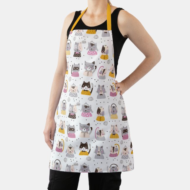 Tablier Amusant Cute Cats Apron (Insitu)