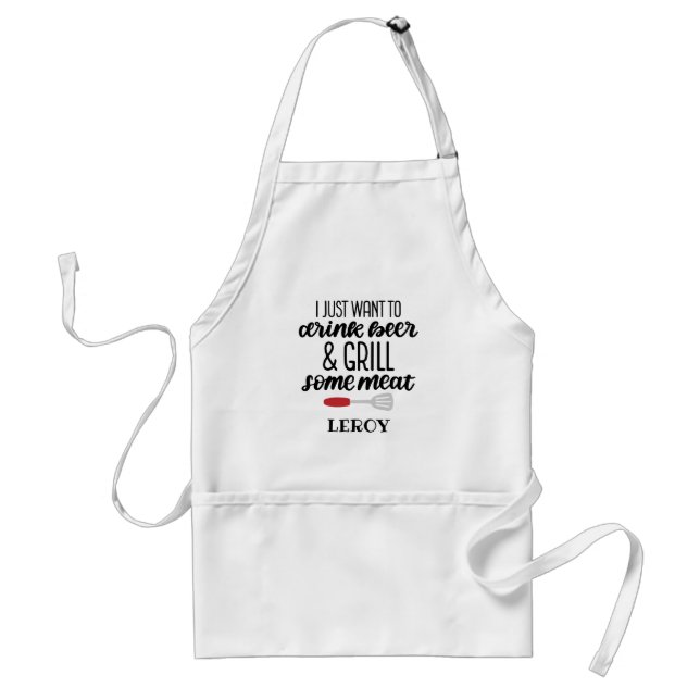 Tablier Amusant gars's Grilling barbecue coin cuisine (Devant)