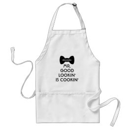 Tablier Amusant Moderne M. Bon Regard Bowtie Cuisine Grill