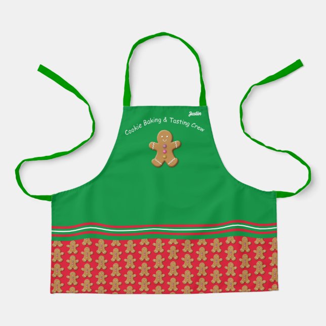 Tablier Amusant pain d'épices Apron de vacances (Recto)