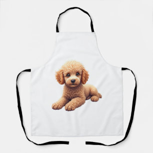 Tablier Amusant Poodle Amoureux des Animaux Chiens Graphiq