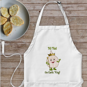 Tablier Amusant thème de l'ail - Bulbe avec Couronne - vot