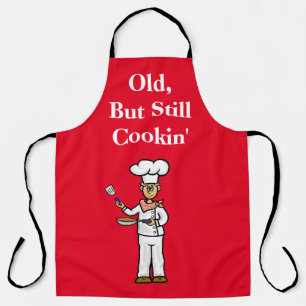 Tablier Amusant Vieux Gris Haired Homme Chef Apron