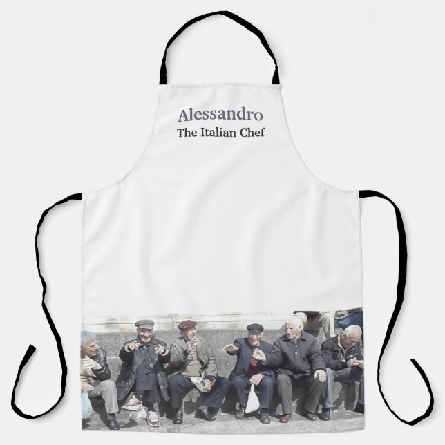 Tablier Amusante cuisine italienne sicilienne Apron (Recto)