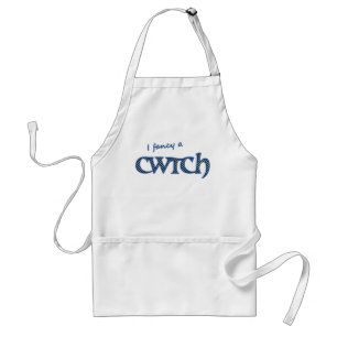 Tablier Amusants Welsh Cwtch Apron, Pois