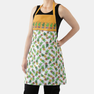 Tablier Ananas avec lunettes de soleil Motif
