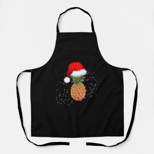 Tablier Ananas de Noël avec Noël Chapeau Noël Noël