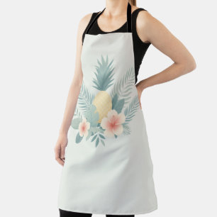 Tablier Ananas floral & Hawaiian